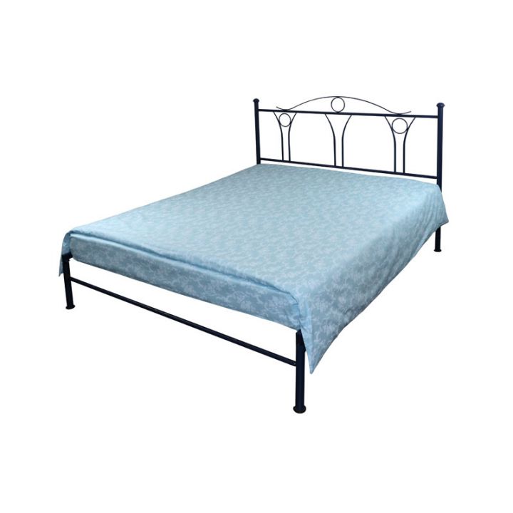 Пододеяльник 143х215 бязь набивная Голубой вензель, 64359